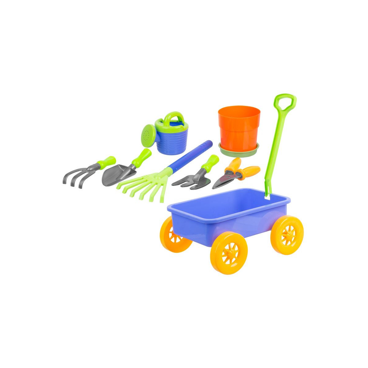 Sada de jucării pentru nisip cu căruțul 9 piese | Strend Pro