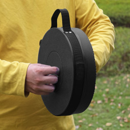 Scaun telescopic pliabil negru 7 – 45 cm | Capacitate de susținere 200 kg