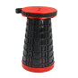 Scaun telescopic pliabil de culoare roșie 7 – 45 cm | Capacitate de încărcare 200 kg