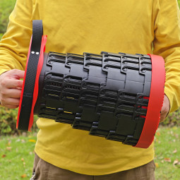 Scaun telescopic pliabil de culoare roșie 7 – 45 cm | Capacitate de încărcare 200 kg