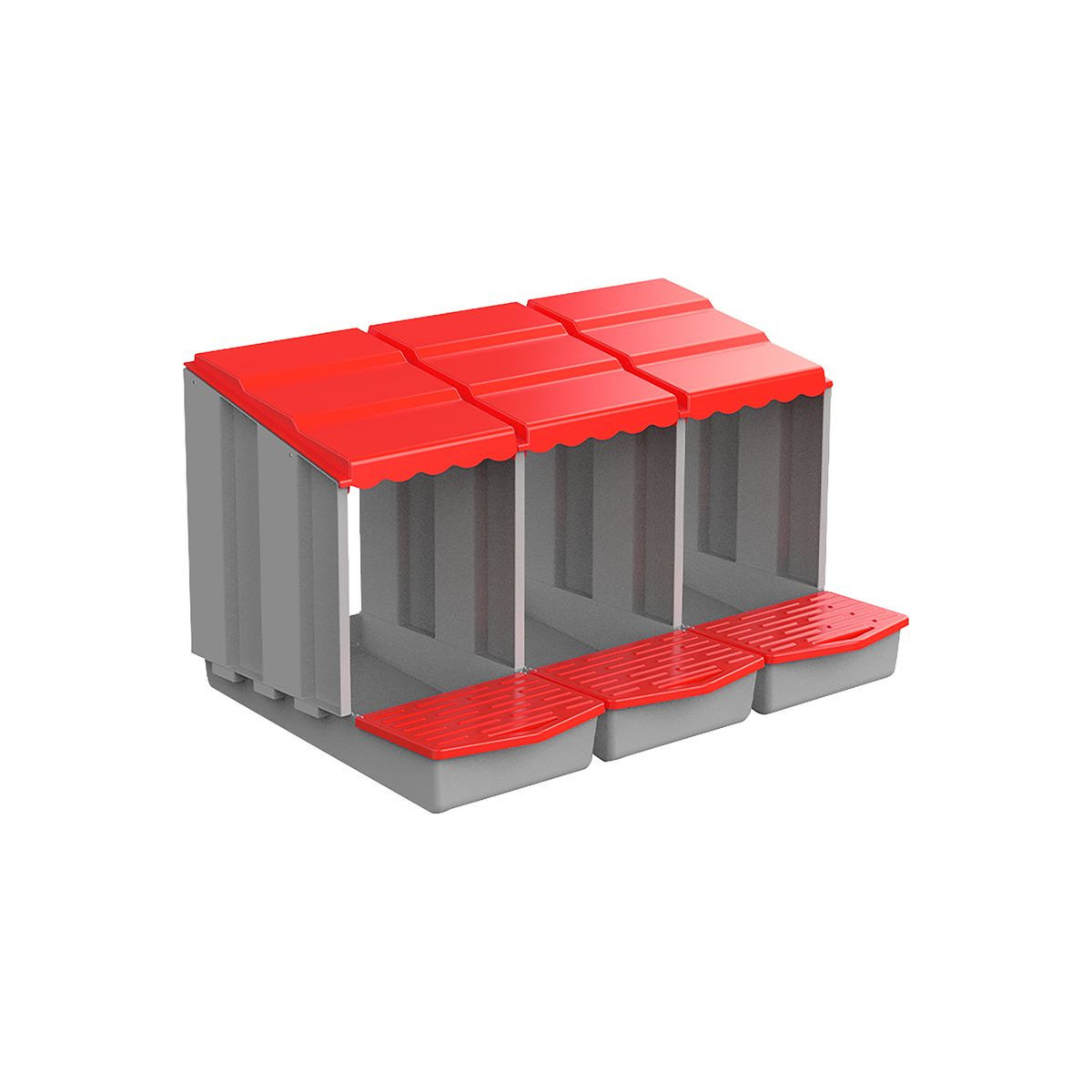 Cuib pentru păsări Strend Pro, 3 camere, din plastic, 84,5 × 51,5 × 47 cm