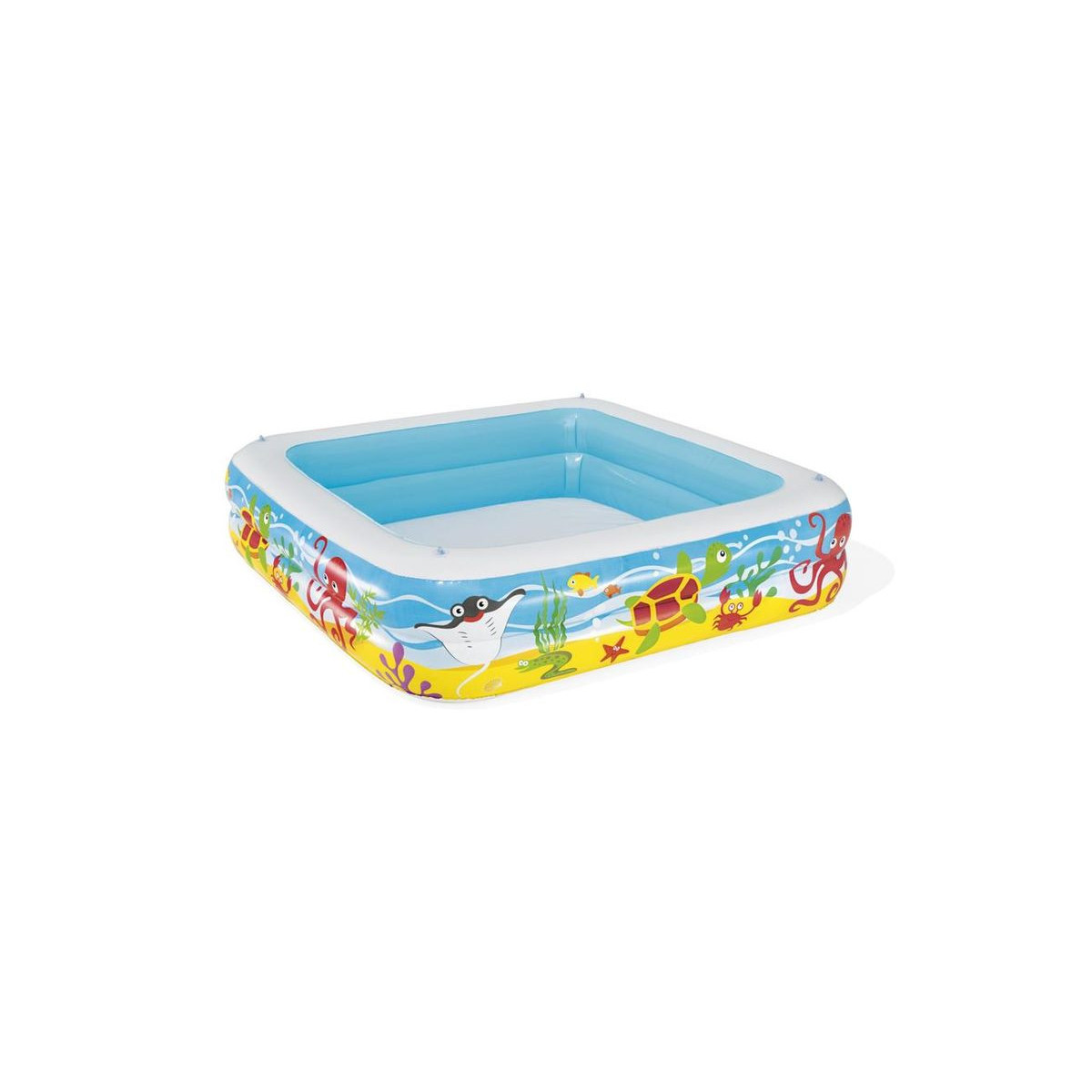 Piscina gonflabilă pentru copii Bestway Coral Reef cu umbrelă 147 × 147 × 122 cm