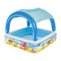 Piscina gonflabilă pentru copii Bestway Coral Reef cu umbrelă 147 × 147 × 122 cm