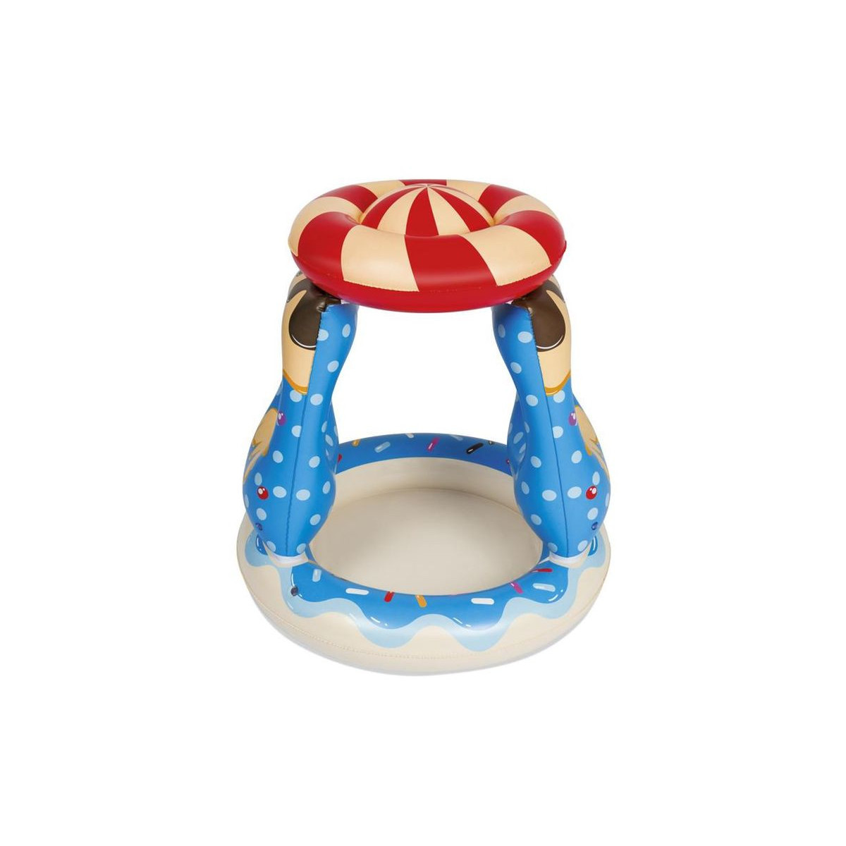 Bazin de copii gonflabil Bestway Candyville cu umbră 91 × 91 × 89 cm