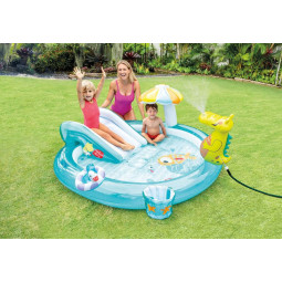 Centru de joacă gonflabil pentru copii Intex Gator, 201 × 170 × 84 cm