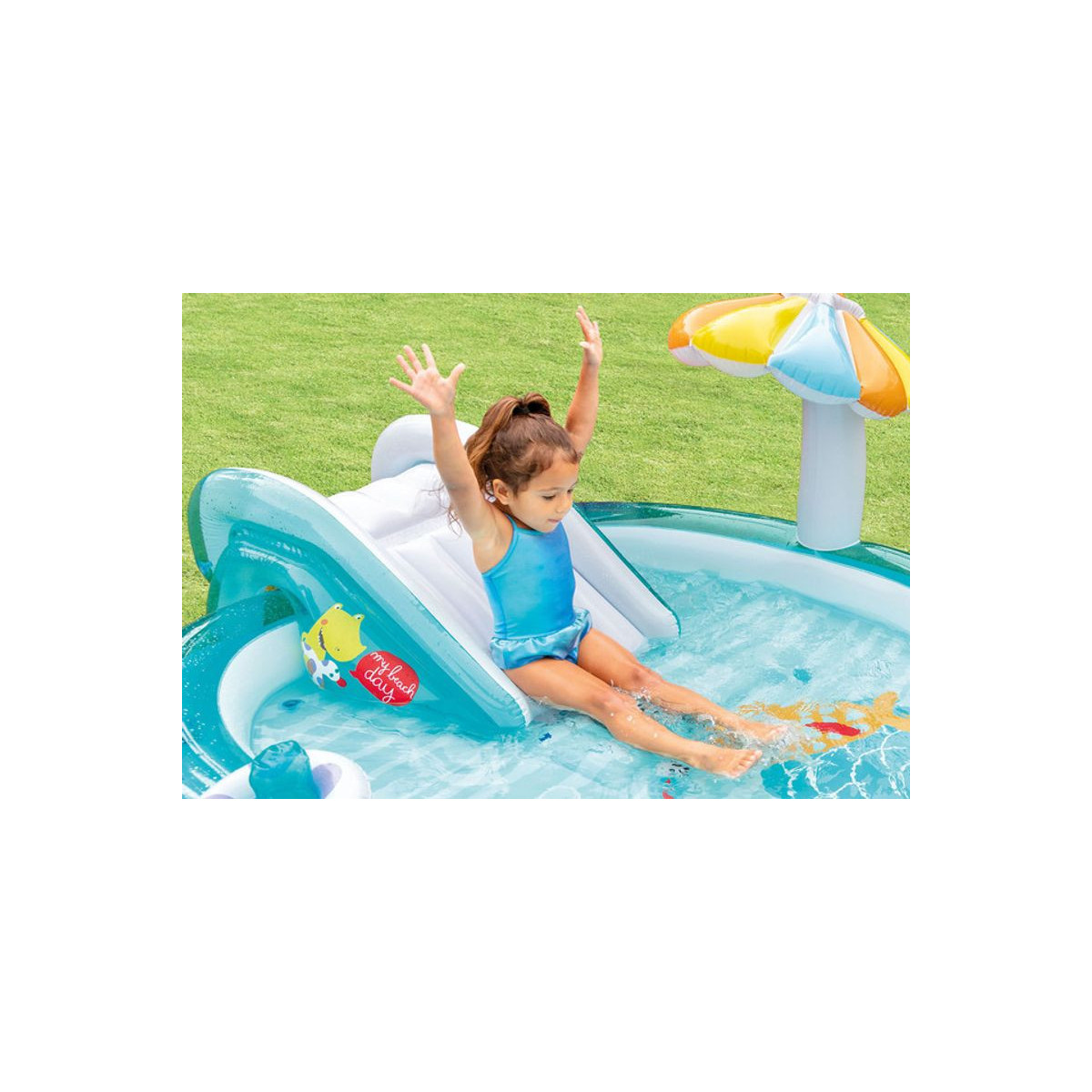 Centru de joacă gonflabil pentru copii Intex Gator, 201 × 170 × 84 cm