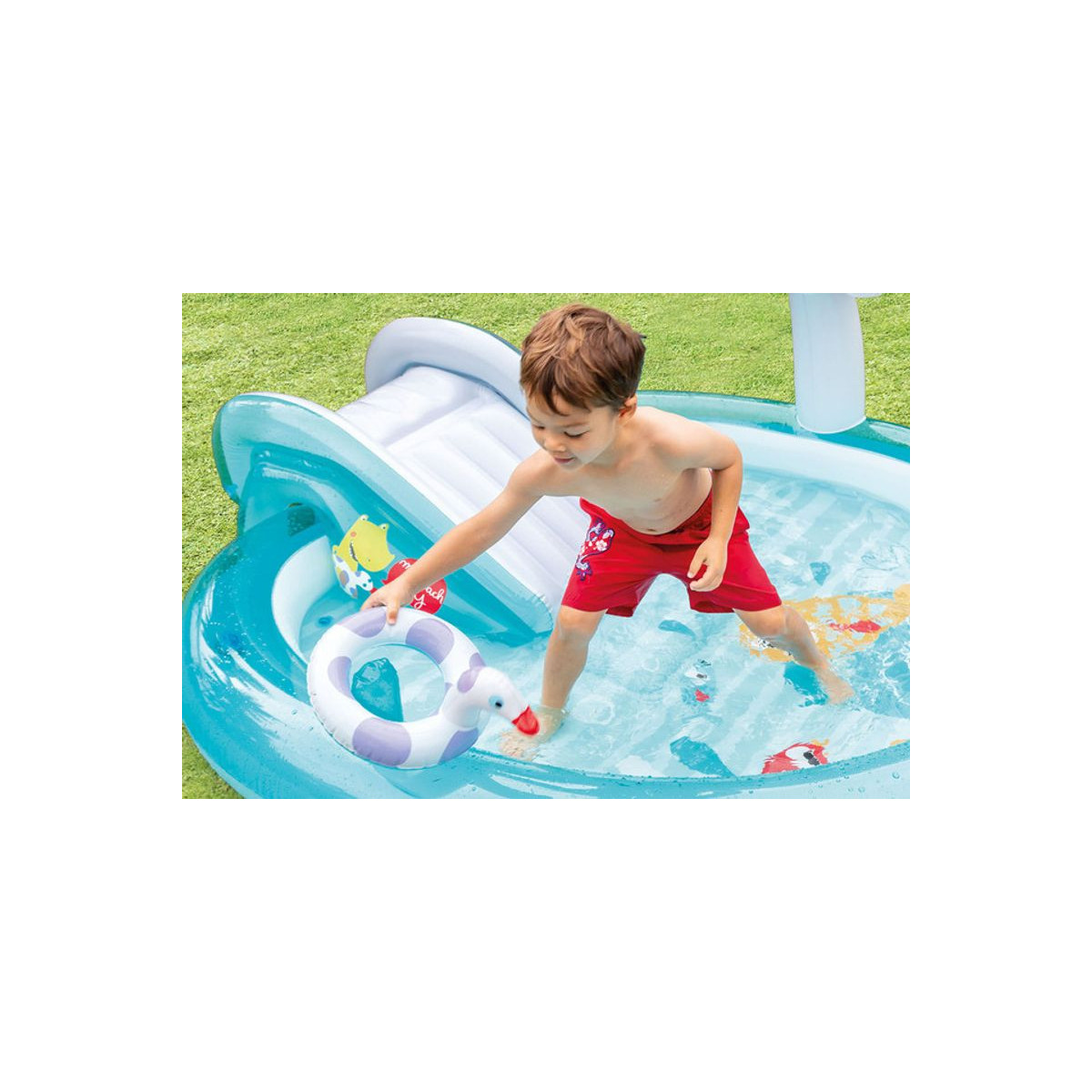 Centru de joacă gonflabil pentru copii Intex Gator, 201 × 170 × 84 cm