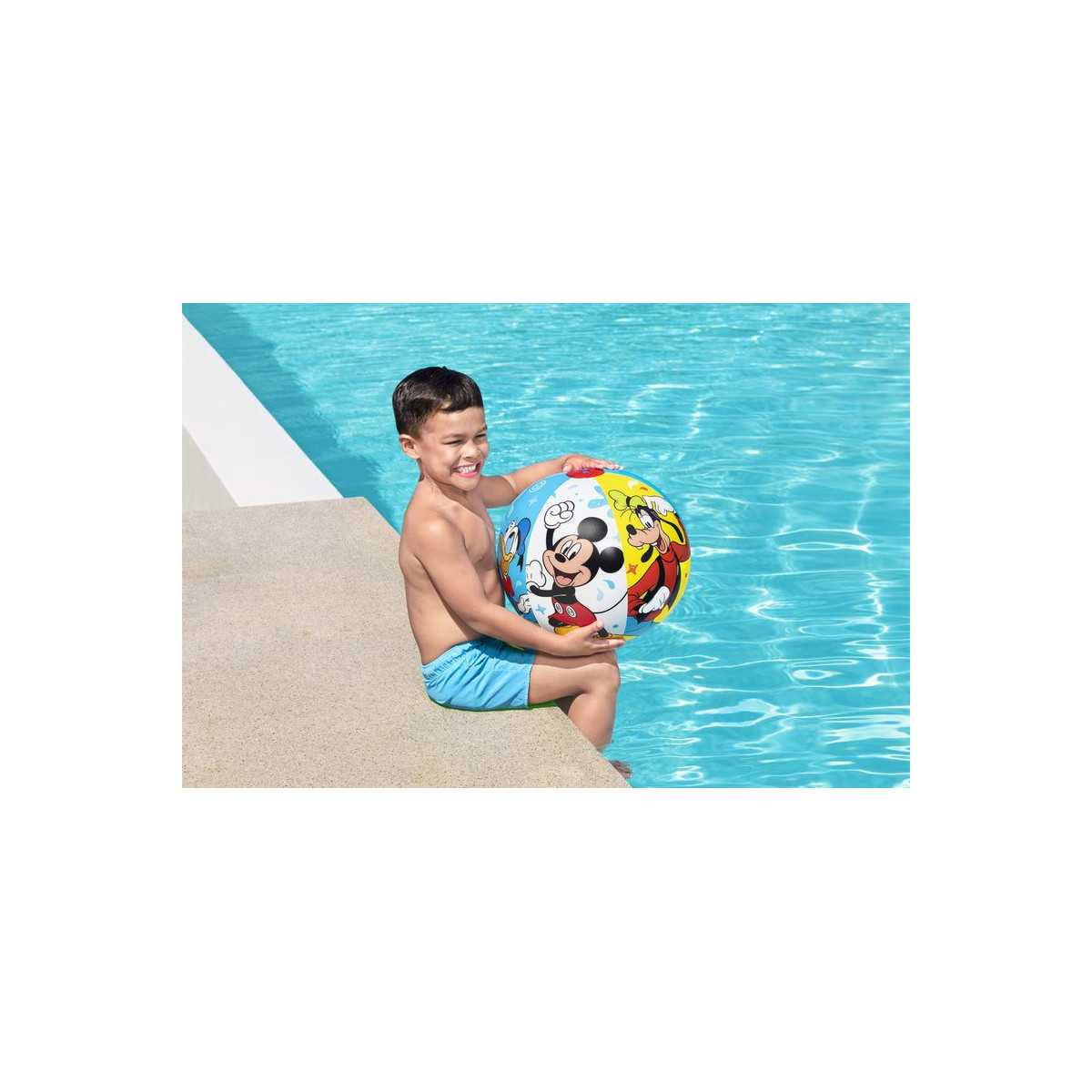 Naflabilă minge de plajă Bestway Mickey & Friends 51 cm