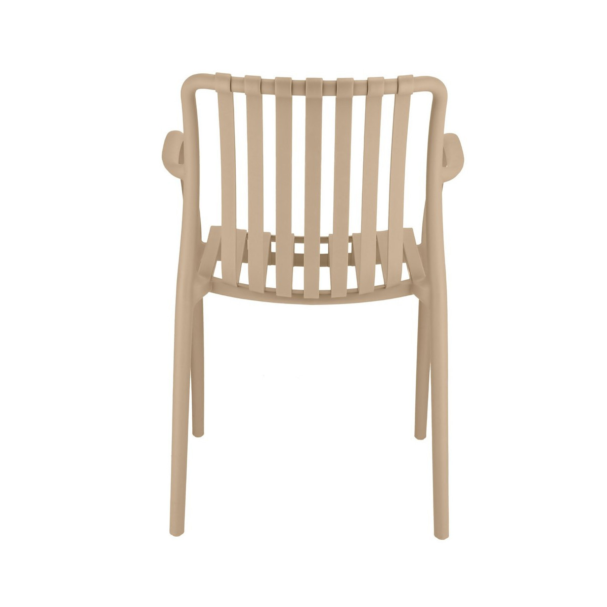Scaun de grădină RAIAS din plastic cu protecție UV de culoare bej