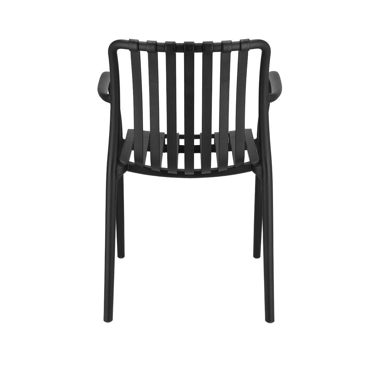 Plastică scaun cu protecție UV de culoare neagră, RAIAS