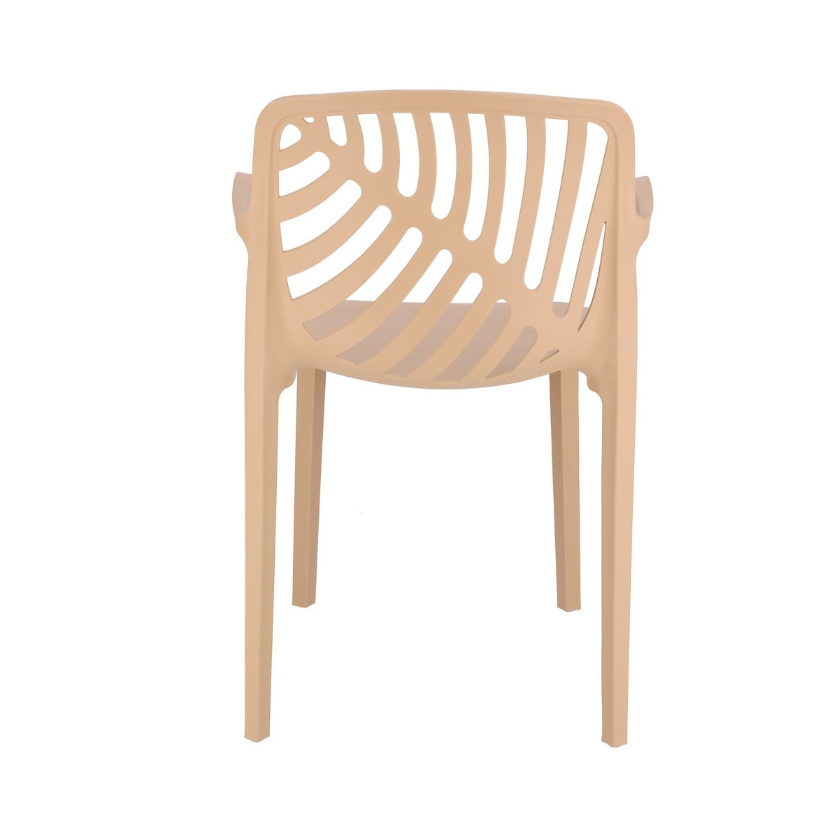 Scaun de grădină TEREV din plastic cu protecție UV – bej