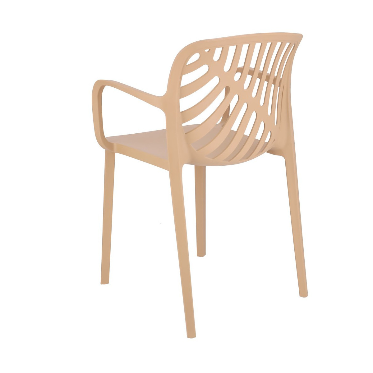 Scaun de grădină TEREV din plastic cu protecție UV – bej