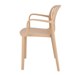 Scaun de grădină TEREV din plastic cu protecție UV – bej