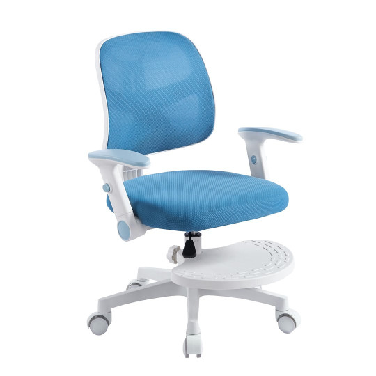 Scaun rotativ pentru copii ajustabil SOMBA de culoare albastră