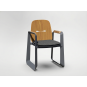 Scaun de grădină din aluminiu THOMPSON gri 62 × 56 × 89 cm