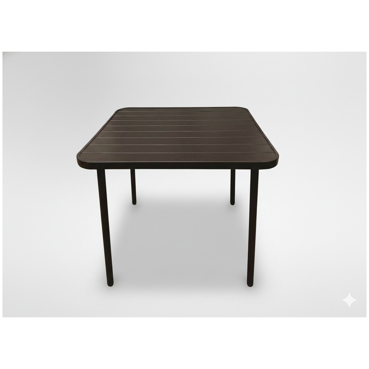Masa de grădină pătrată marron 80 × 80 × 72 cm