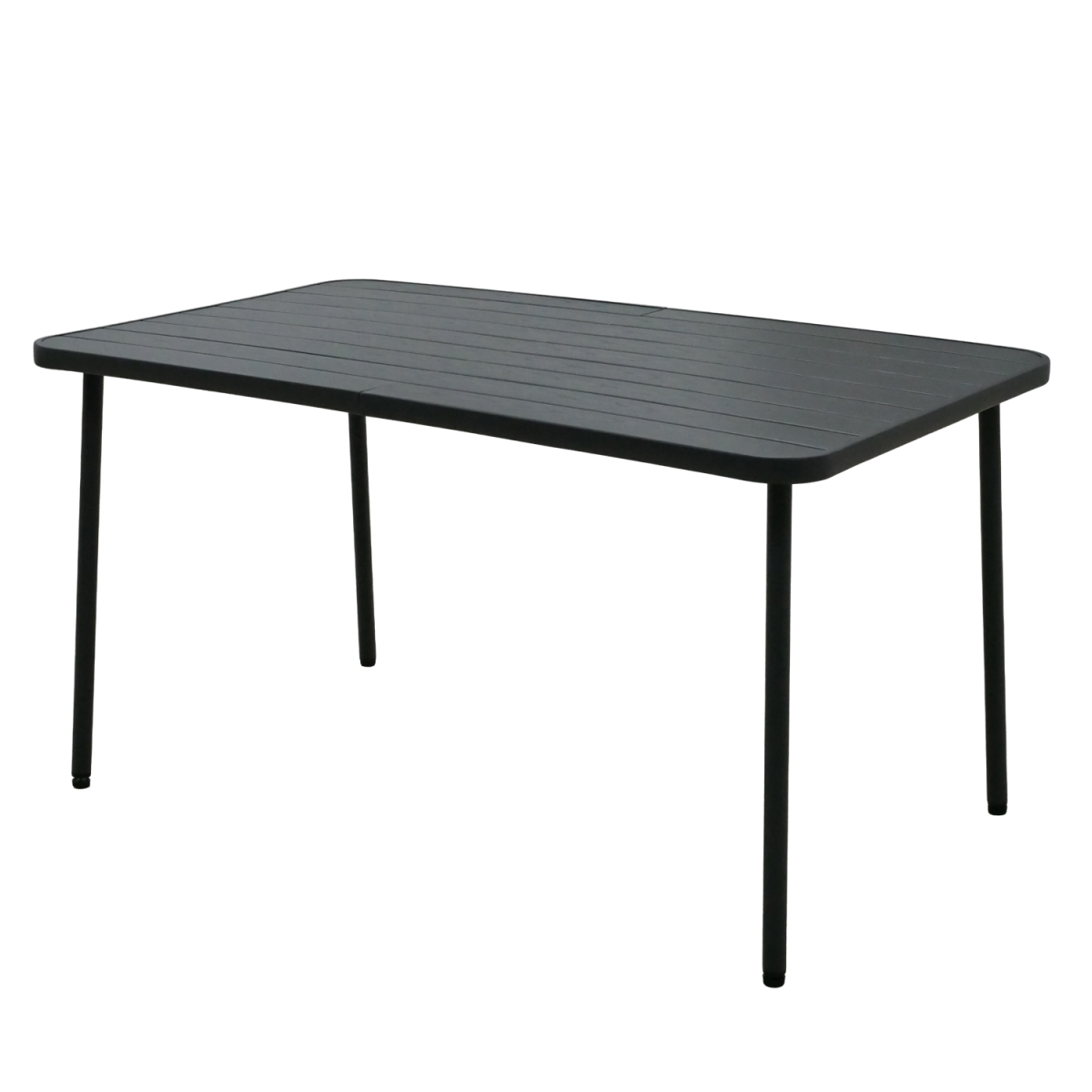 Oblong masă de grădină gri închis 140 × 80 × 72 cm