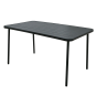 Oblong masă de grădină gri închis 140 × 80 × 72 cm