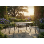 Zá garden aluminum table HASTINGS antique bronze 150 × 90 × 73 cm