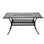 Zá garden aluminum table HASTINGS antique bronze 150 × 90 × 73 cm