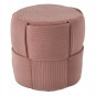 Taburetă rotundă tricotată 38 × 38 × 38 cm – roz