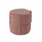 Taburetă rotundă tricotată 38 × 38 × 38 cm – roz