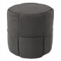 Taburetă rotundă tricotată 44 × 42 cm – gri închis