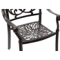 Scaun de grădină din aluminiu HASTINGS bronz antic 65 × 64 × 92 cm