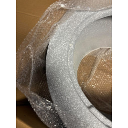 Focar de grădină cu capac și mătură 60 × 60 × 42 cm – bol MgO cu grătar