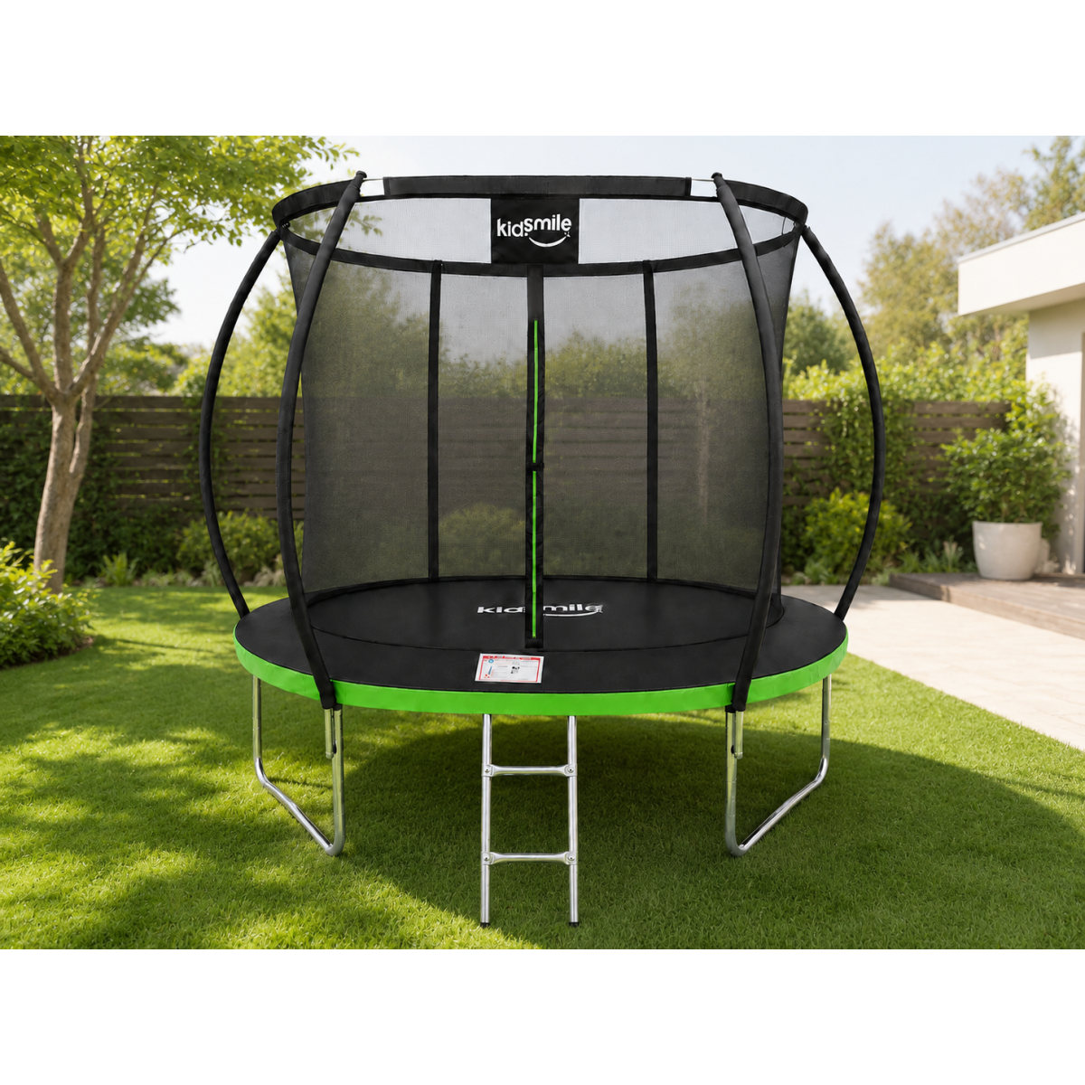 Zgară trampolina pentru copii de culoare verde la un preț super.