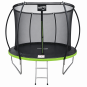 Trampolines mari cu diametrul de 312 cm în culoarea verde pentru copii.