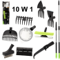Set de unelte pentru grădină 10 în 1 cu mâner telescopic