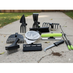 Set de unelte pentru grădină 10 în 1 cu mâner telescopic