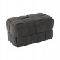 Pletena taburetă rectangulară 52 × 28 × 28 cm – gri închis