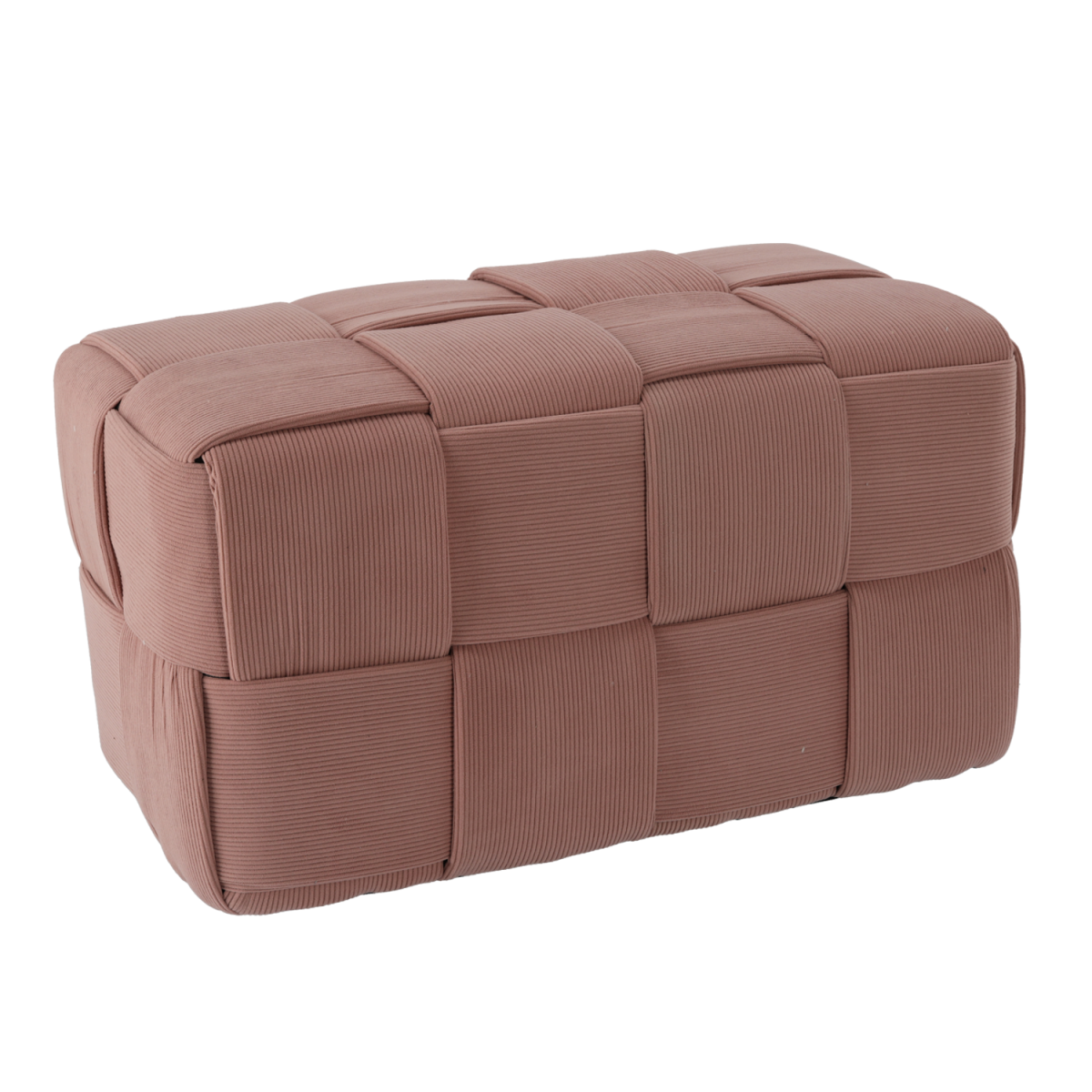 Pernă rectangulară tricotată 72 × 38 × 38 cm – roz