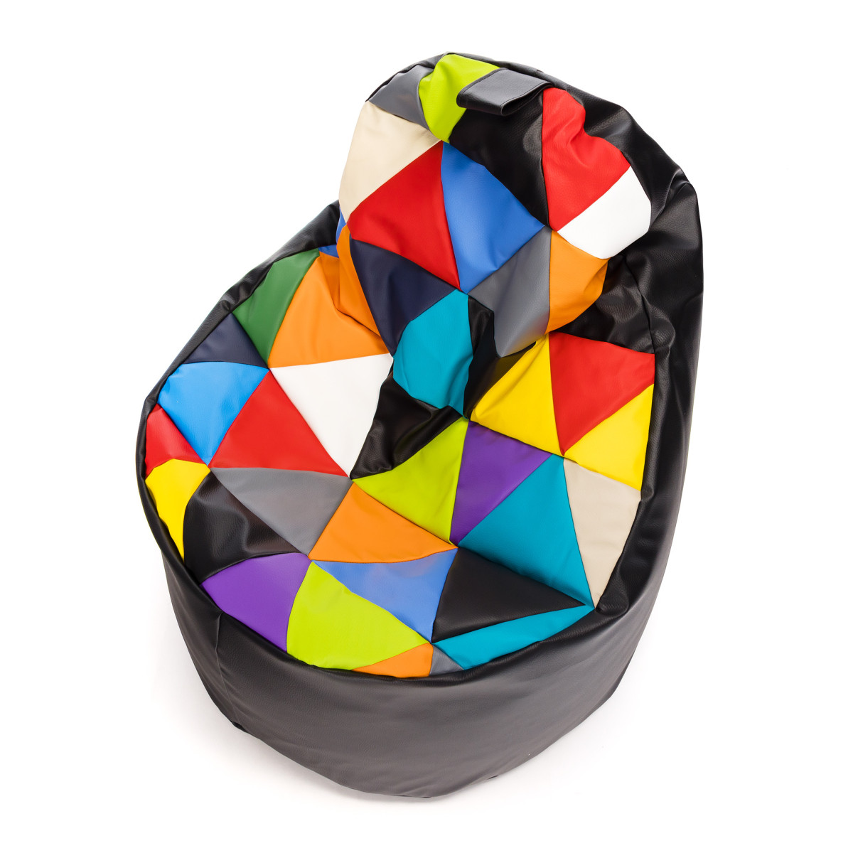Pentru living, un sac mare de șezlong de culoare neagră
