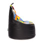 Pentru living, un sac mare de șezlong de culoare neagră