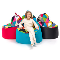 Fotoliu puf din poliester – sac modern pentru living.