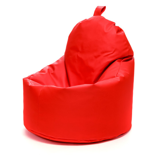 Fotoliu puf Yoko din piele ecologică, 180 l, culoare roșie.