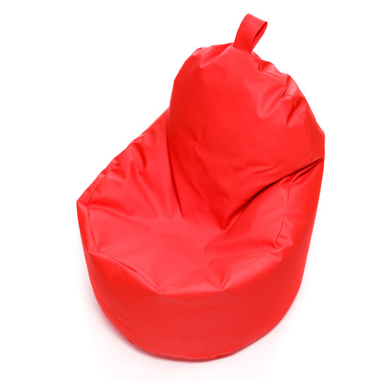 Fotoliu puf Yoko din piele ecologică, 180 l, culoare roșie.