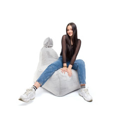 Zăpăcelul Bunny L – prieten moale pentru cameră de culoare gri