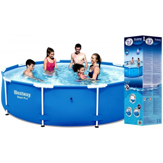 Piscina mare albastră cu dimensiunile de 305x76 cm