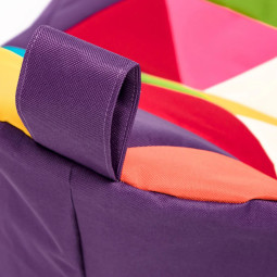 Naplut sacul din material textil de culoare mov Keiko M