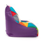 Naplut sacul din material textil de culoare mov Keiko M