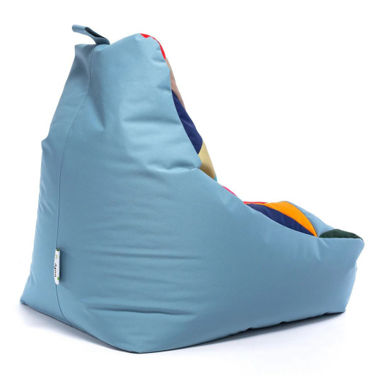 Fotoliu relaxant Keiko M pentru grădină, culoare albastră.