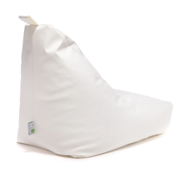 Relaxaționale fotoliu Keiko M din eco-piele de culoare albă
