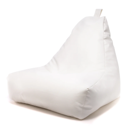 Relaxaționale fotoliu Keiko M din eco-piele de culoare albă