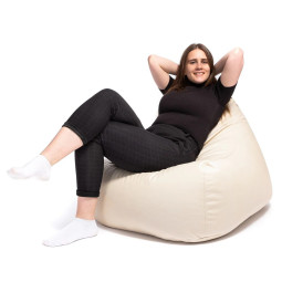 Mini Keiko Vega fotoliu pentru citit și relaxare în culoarea bej