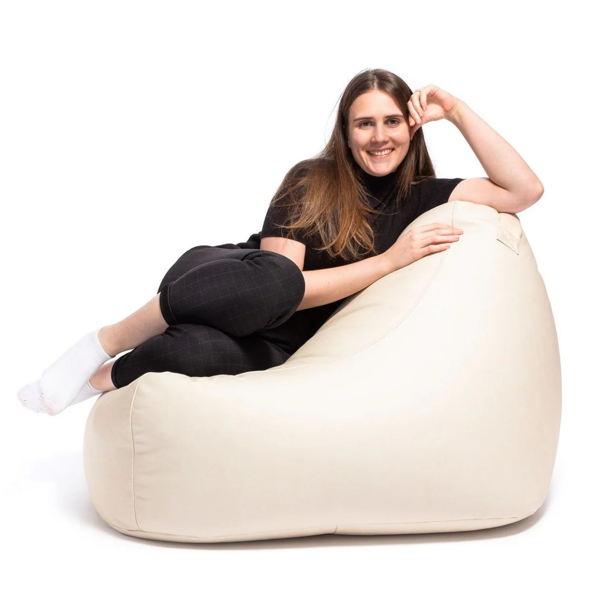 Mini Keiko Vega fotoliu pentru citit și relaxare în culoarea bej