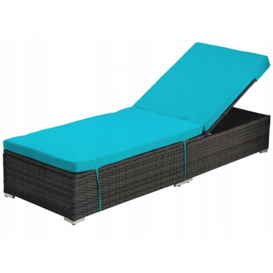 Leagăne din ratan de calitate pentru grădină, de culoare albastră